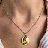 Art Nouveau Diamond Pendant sold by Doyle and Doyle an antique and vintage jewelry boutique