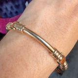 Vintage Gold & Silver Cable Bracelet, sold by Doyle & Doyle antique and vintage jewelry boutique