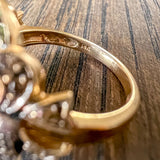 Vintage Amethyst, Tsavorite & Diamond Ring sold by Doyle and Doyle an antique and vintage jewelry boutique