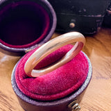 Antique Half Round Wedding Band sold by Doyle and Doyle an antique and vintage jewelry boutique