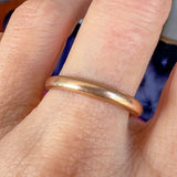 Antique Half Round Wedding Band sold by Doyle and Doyle an antique and vintage jewelry boutique