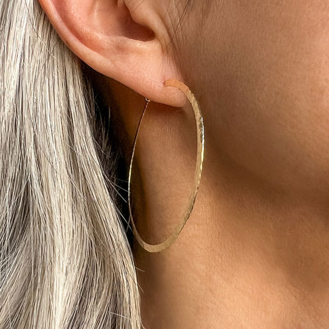 Vintage Textured Hoop Earrings