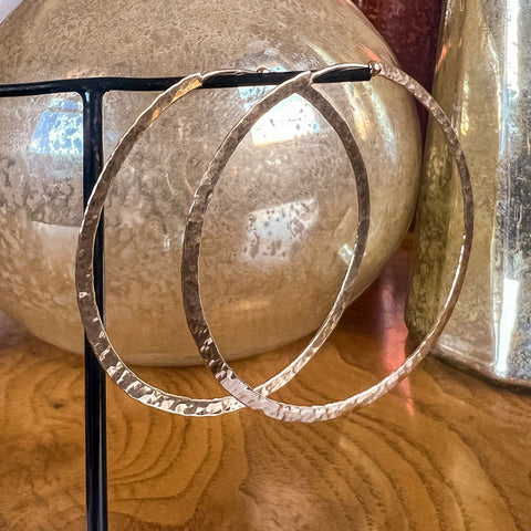 Vintage Textured Hoop Earrings