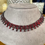 Antique Victorian Bohemian Garnet Collar Necklace, from Doyle & Doyle antique and vintage jewelry boutique