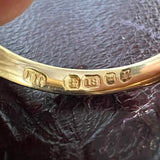 Antique Victorian Diamond and Blue Enamel Striped Ring, from Doyle & Doyle vintage and antique jewelry