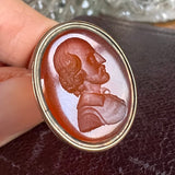Georgian Carnelian Shakespeare Intaglio Fob