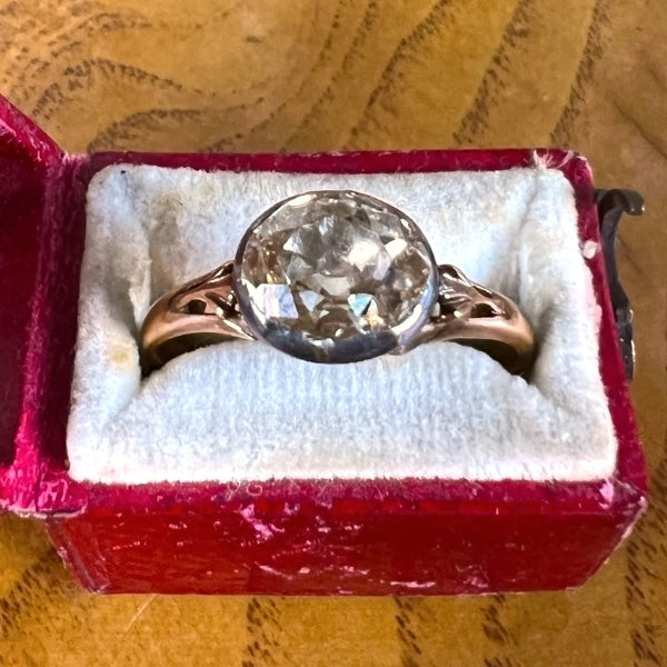 Antique Georgian Diamond East-West Solitaire Ring, from Doyle & Doyle vintage and antique jewelry