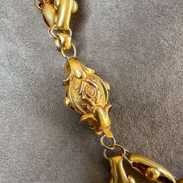 Antique Georgian Gold Double Chain Necklace, from Doyle & Doyle antique and vintage jewelry boutique