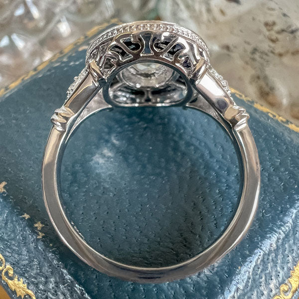 Oval Rose Cut Diamond & Black Onyx Ring sold by Doyle and Doyle an antique and vintage jewelry boutique