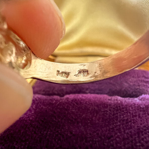 Art Nouveau Style Lady Profile Ring sold by Doyle and Doyle an antique and vintage jewelry boutique