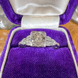 Art Deco Diamond Engagement Ring, 0.45ct. sold by Doyle and Doyle an antique and vintage jewelry boutique