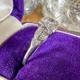 Art Deco Diamond Engagement Ring, 0.45ct. sold by Doyle and Doyle an antique and vintage jewelry boutique
