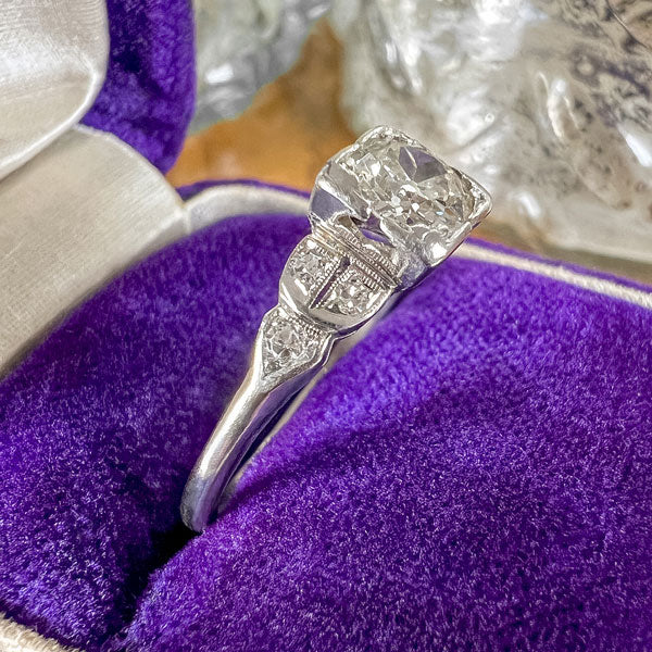 Art Deco Diamond Engagement Ring, 0.45ct. sold by Doyle and Doyle an antique and vintage jewelry boutique