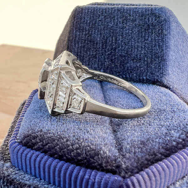 Vintage Diamond Engagement Ring, 0.35 ct. sold by Doyle and Doyle an antique and vintage jewelry boutique