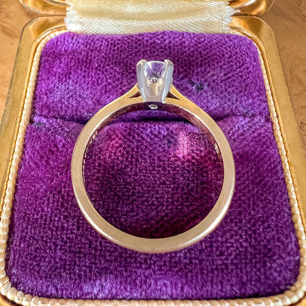 Vintage Diamond Solitaire Engagement Ring, RBC 0.45 ct. sold by Doyle and Doyle an antique and vintage jewelry boutique