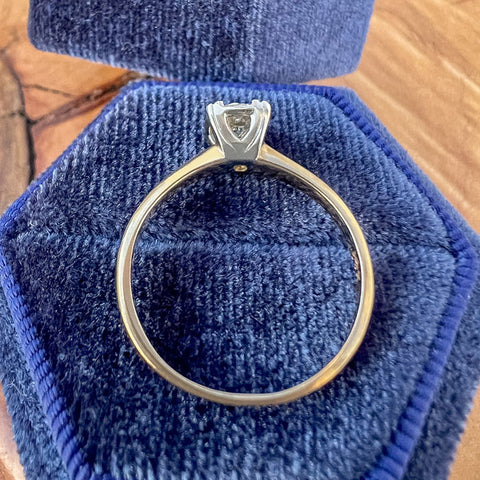 Vintage Diamond Solitaire Engagement Ring, RBC 0.37ct. sold by Doyle and Doyle an antique and vintage jewelry boutique