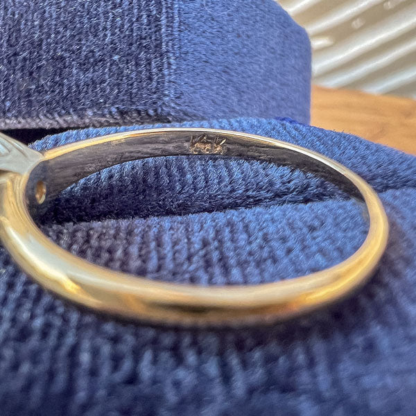 Vintage Diamond Solitaire Engagement Ring, RBC 0.37ct. sold by Doyle and Doyle an antique and vintage jewelry boutique