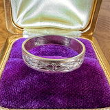 Vintage Patterned Band Ring sold by Doyle and Doyle an antique and vintage jewelry boutique