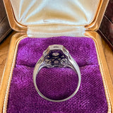 Vintage Diamond Filigree Dinner Ring, from Doyle & Doyle antique and vintage jewelry boutique