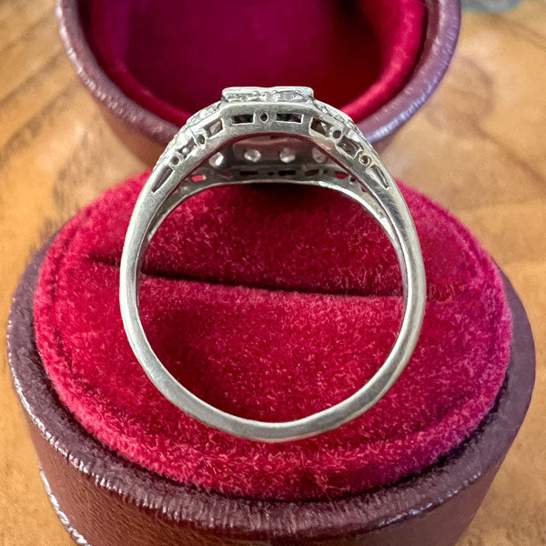 Art Deco Sapphire & Diamond Ring, from Doyle & Doyle antique and vintage jewelry boutique