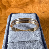 Vintage Two-toned Wedding Band sold by Doyle and Doyle an antique and vintage jewelry boutique
