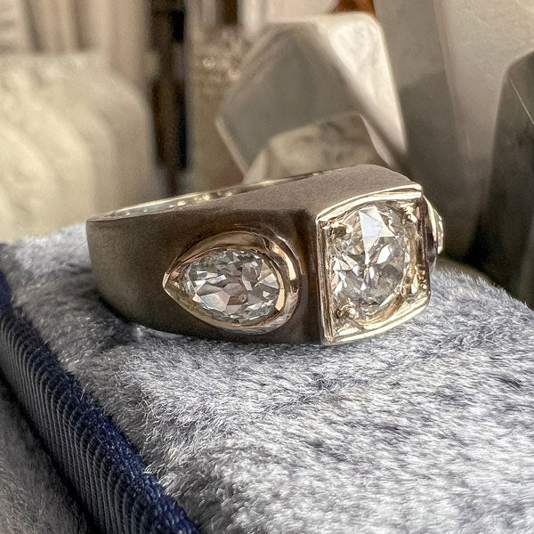 Vintage Diamond Ring, RBC 1.23ct sold by Doyle and Doyle an antique and vintage jewelry boutique