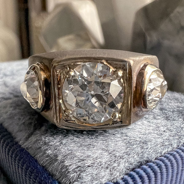 Vintage Diamond Ring, RBC 1.23ct sold by Doyle and Doyle an antique and vintage jewelry boutique