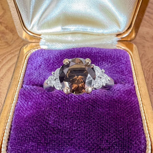 Vintage Fancy Brown Diamond Engagement Ring, from Doyle & Doyle antique and vintage jewelry boutique