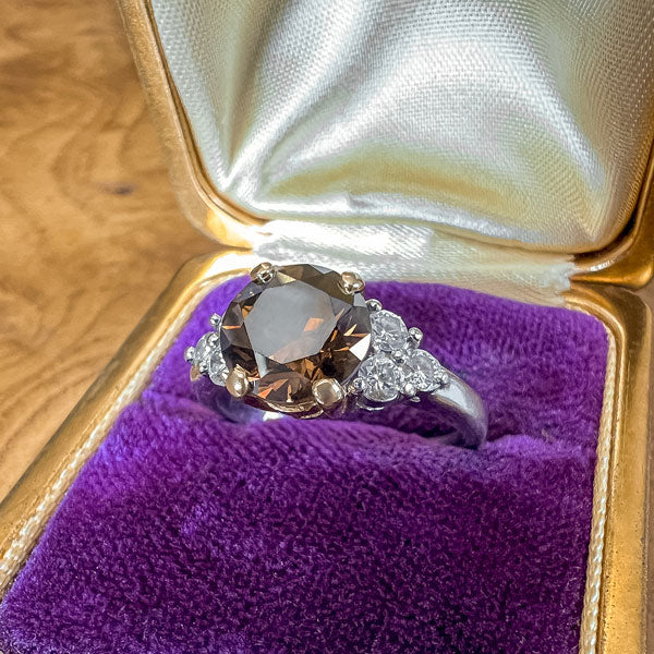 Vintage Fancy Brown Diamond Engagement Ring, from Doyle & Doyle antique and vintage jewelry boutique