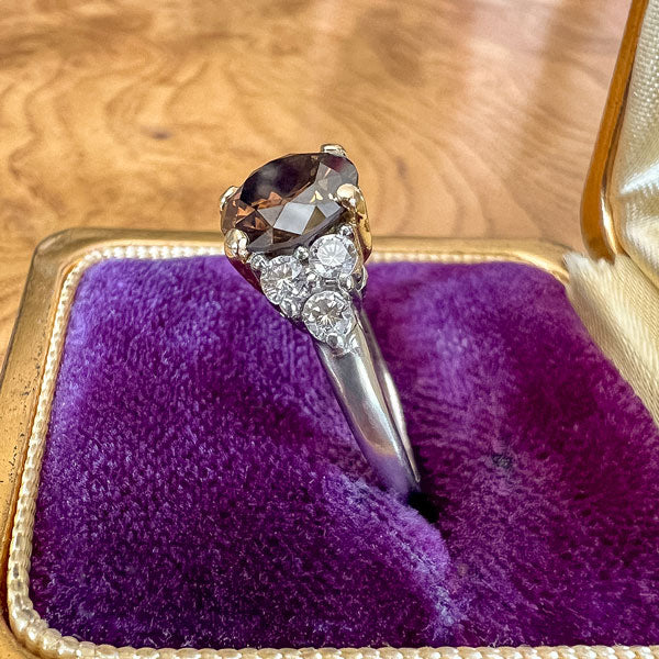 Vintage Fancy Brown Diamond Engagement Ring, from Doyle & Doyle antique and vintage jewelry boutique