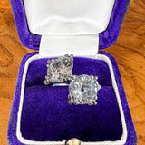 Vintage Twin Stone Engagement Ring, 4.82ctw. sold by Doyle and Doyle an antique and vintage jewelry boutique