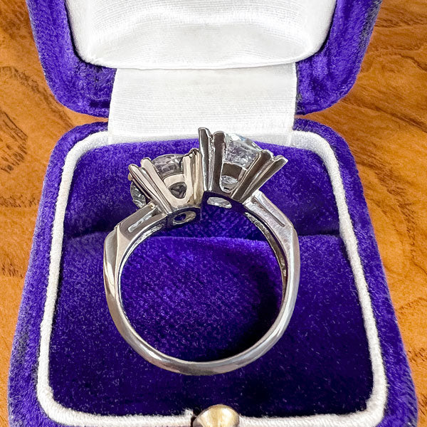 Vintage Twin Stone Engagement Ring, 4.82ctw. sold by Doyle and Doyle an antique and vintage jewelry boutique