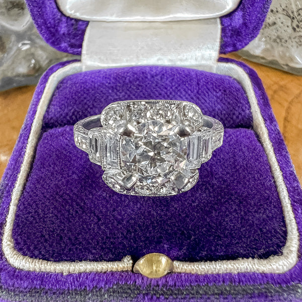 Art Deco Diamond Engagement Ring, from Doyle & Doyle antique and vintage jewelry boutique