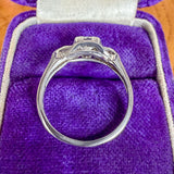 Vintage Engagement Ring, Old Euro 0.45ct sold by Doyle and Doyle an antique and vintage jewelry boutique