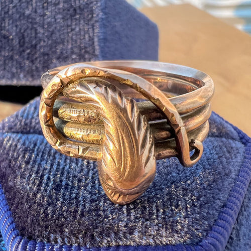 Antique Snake Ring sold by Doyle and Doyle an antique and vintage jewelry boutique