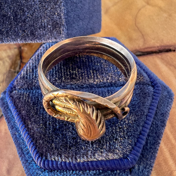 Antique Snake Ring sold by Doyle and Doyle an antique and vintage jewelry boutique