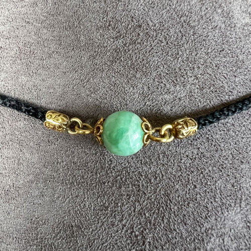 Vintage Jade Pi Pendant sold by Doyle and Doyle an antique and vintage jewelry boutique