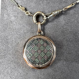 Antique Victorian Checkerboard Locket Pendant, from Doyle & Doyle an antique and vintage jewelry boutique