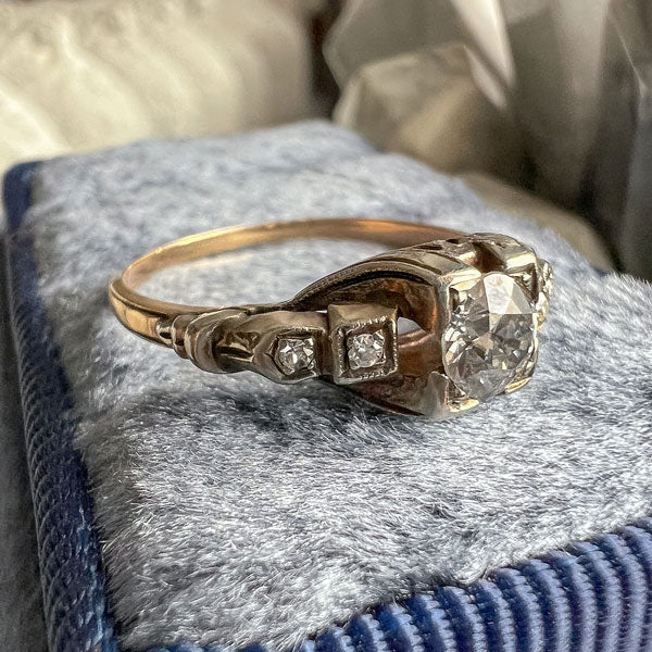 Art Deco Diamond Ring, Old Euro 0.25ct. sold by Doyle and Doyle an antique and vintage jewelry boutique