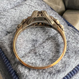 Art Deco Diamond Ring, Old Euro 0.25ct. sold by Doyle and Doyle an antique and vintage jewelry boutique