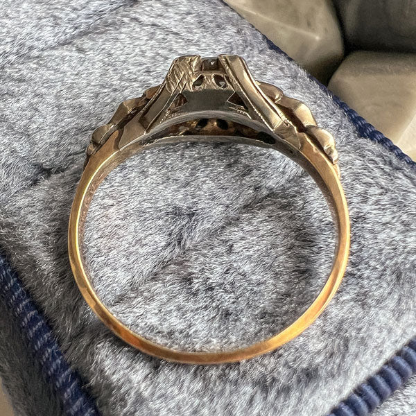Art Deco Diamond Ring, Old Euro 0.25ct. sold by Doyle and Doyle an antique and vintage jewelry boutique