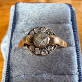 Art Deco Diamond Ring, Old Euro 0.15ct. sold by Doyle and Doyle an antique and vintage jewelry boutique