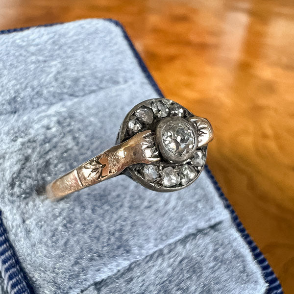 Art Deco Diamond Ring, Old Euro 0.15ct. sold by Doyle and Doyle an antique and vintage jewelry boutique