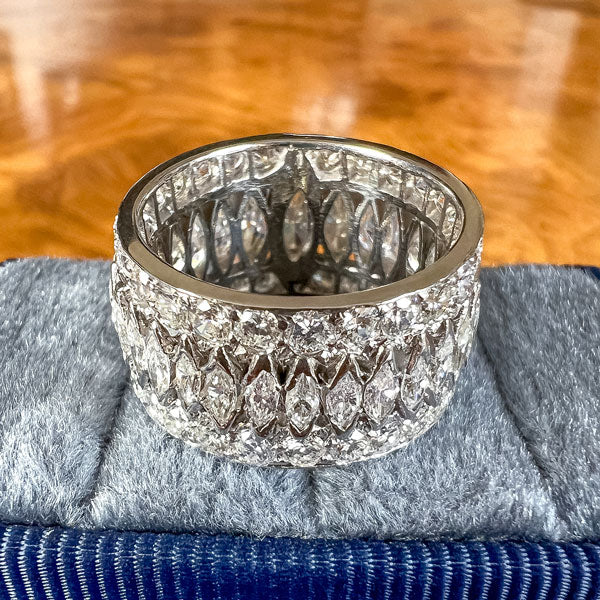 Art Deco Marquise Diamond Eternity Band sold by Doyle and Doyle an antique and vintage jewelry boutique