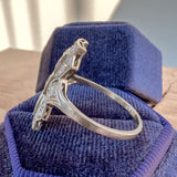 Art Deco Diamond Dinner Ring sold by Doyle and Doyle an antique and vintage jewelry boutique