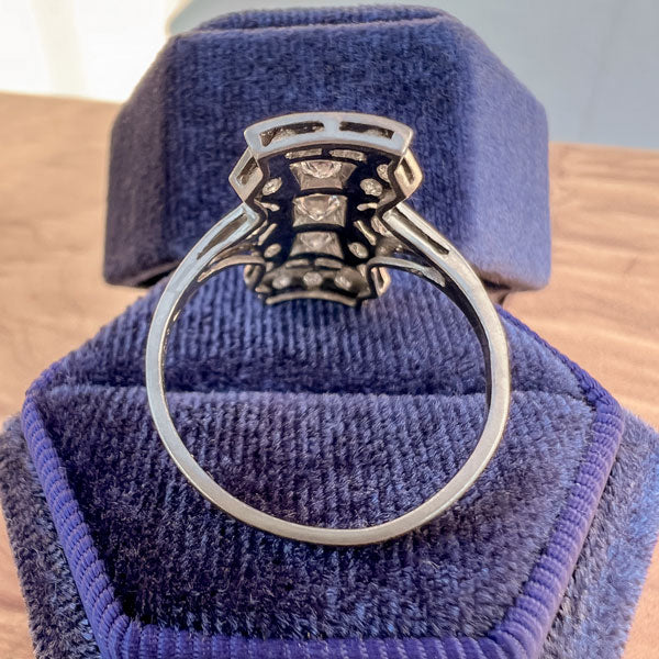 Art Deco Diamond Dinner Ring sold by Doyle and Doyle an antique and vintage jewelry boutique