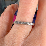 Vintage Diamond Wedding Band Ring sold by Doyle and Doyle an antique and vintage jewelry boutique
