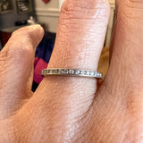 Vintage Diamond Eternity Wedding Band Ring sold by Doyle and Doyle an antique and vintage jewelry boutique