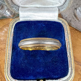 Vintage Platinum & Gold Wedding Band Ring sold by Doyle and Doyle an antique and vintage jewelry boutique