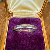 Vintage Platinum Wedding Band Ring sold by Doyle and Doyle an antique and vintage jewelry boutique